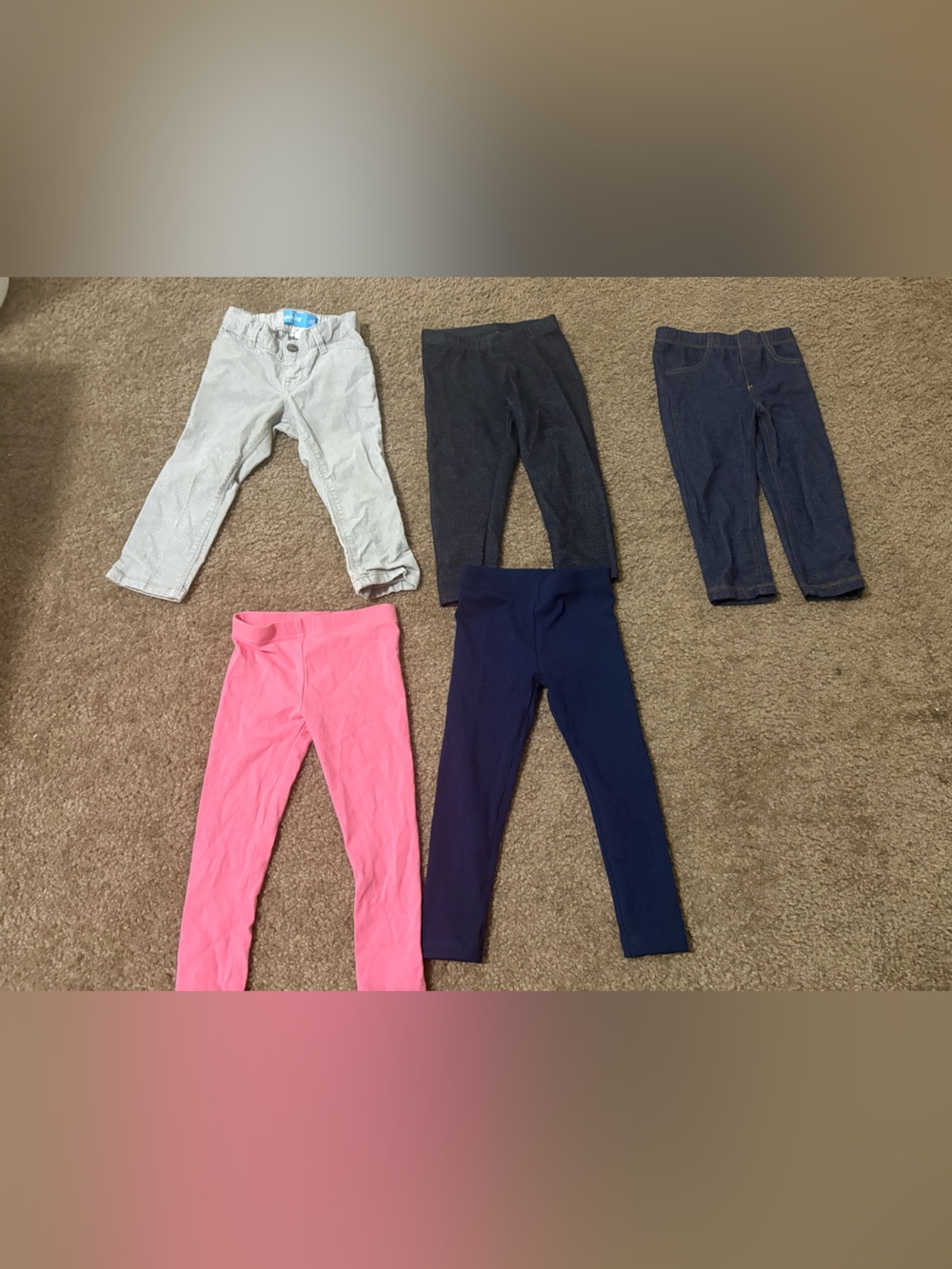 Girls’ Pants & Leggings Bundle – Size 2T